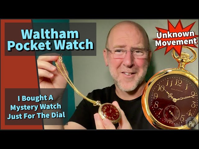 Mystery Watch❓— Unboxing RARE Red Guilloche Dial Waltham Pocket Watch — Is It Worth Anything?
