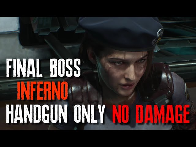 Final Boss | Inferno - No Damage - No Bonus - Handgun only | Resident Evil 3