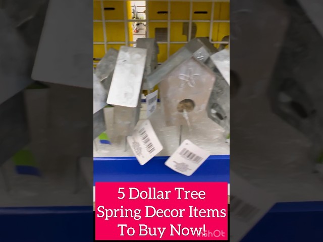5 New Dollar Tree Spring Decor Items to Buy Before They’re Gone! #shorts #dollartree