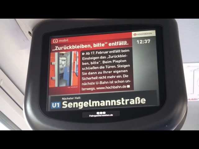 Hamburger Hochbahn : Ansage  "Zurückbleiben, bitte" entfällt