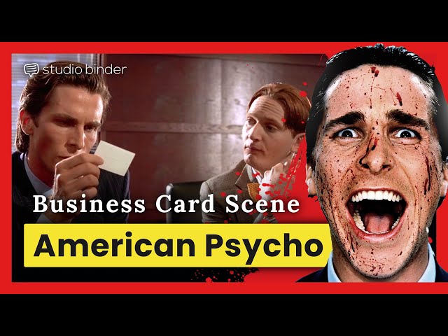 American Psycho Business Card Scene — What it Means [Directing Breakdown]