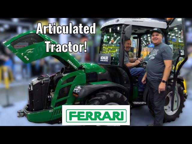 The FERRARI of Tractors! REALLY! Ferrari Articulated Compact Tractor!