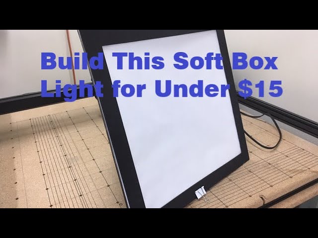 How to Make a Cheap Soft Box Light for Under $15 (Part 1)