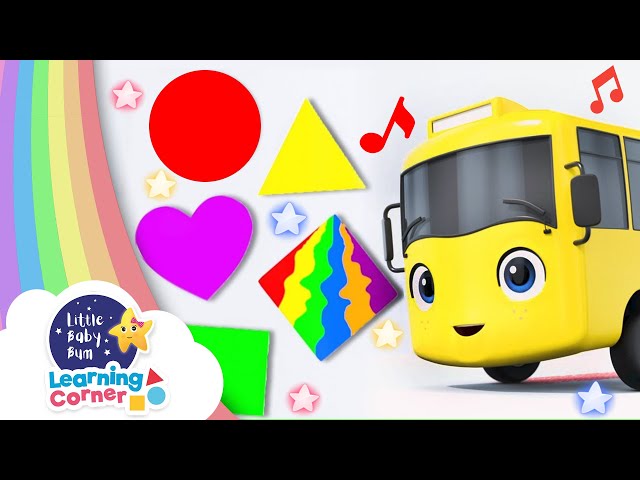 Buster Teaches Shapes Song | Learning Corner | Learning Videos For Kids | Homeschool Cartoons