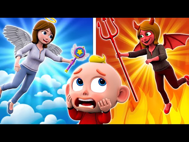 Mommy Angel Vs Mommy Devil Song - Funny Songs & Nursery Rhymes - PIB Little Song