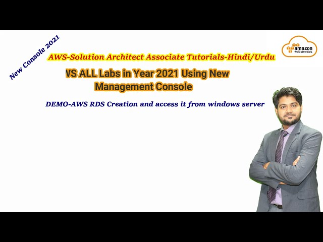 AWS RDS Demo-Hindi/Urdu | AWS Latest management console demo 2021 | access rds from windows server