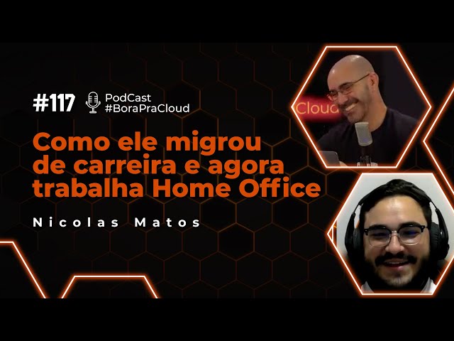Como ele migrou de carreira e trabalha Home Office |  117 Podcast Nicolas Matos