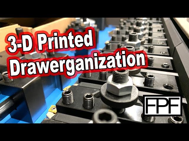 3D Printed Drawer Organizers for Quick Change Lathe Tool Holders