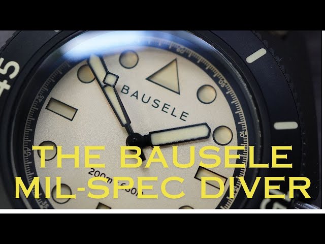 The Bausele Mil-Spec Diver Watch - An Aussie Watch Brand working with US Military Veterans.
