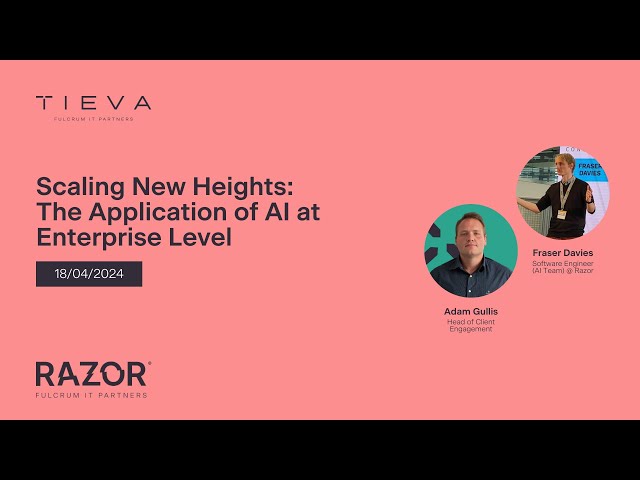 Scaling New Heights : The Application of AI at Enterprise Level