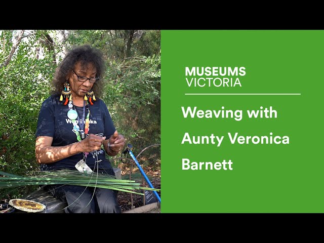 Weaving with Aunty Veronica Barnett