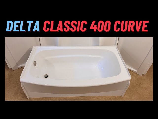 🛁🛁🛁 Delta Classic 400 Curve Tub - Up Close Look!! (Before Install)