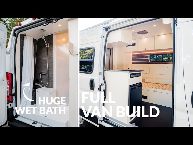 FULL VAN BUILD | Detailed Walkthrough of Construction Process | Promaster 136" with Huge Wet Bath