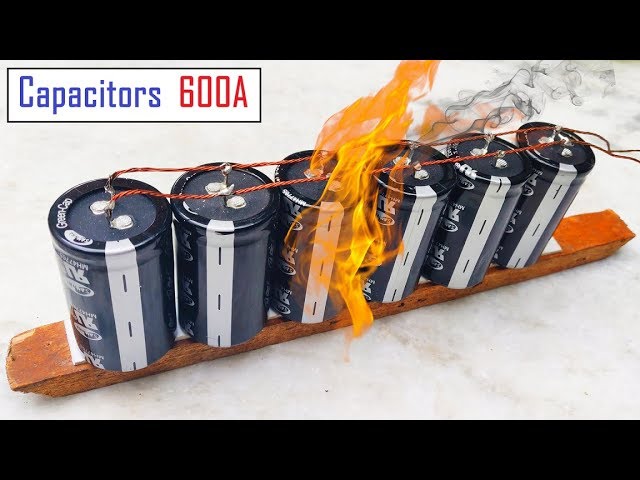 12v Battery or 600 Amps Super Capacitor Pack for DC Motor - Awesome Idea