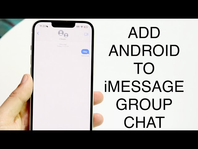 How To Add Android To iMessage Group Chat! (2023)