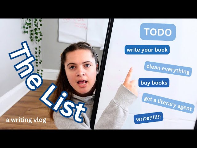 productive writing vlog | cleaning, book haul, writing and todo lists