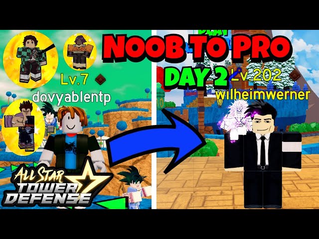 ASTD Noob to Pro Day 2 The Grind | All Star Tower Defense Roblox