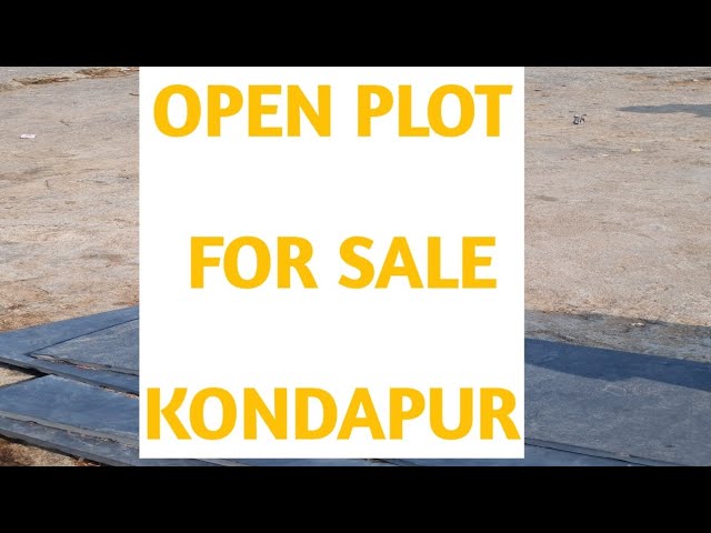 400 Sq.Yds Open Plot For Sale at Kondapur #masjidbanda