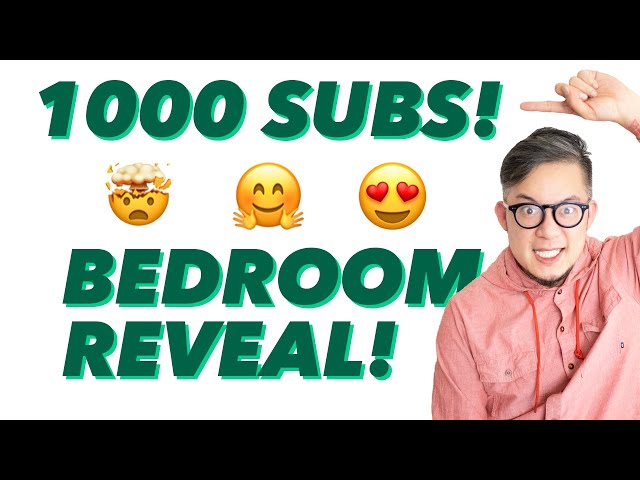 😍1000 Subscribers "Bedroom Reveal" 🙏 Thank You So Much - Learning Minimalism - Plan for My Room