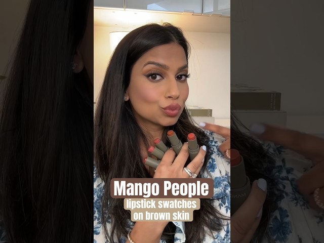 Mango People Lipstick Swatches on Brown Skin 💋