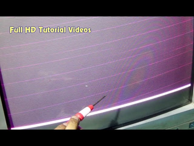 How To Repair Video Fault/ Horizontal Line Of CRT Color Television (Bengali Tutorial)