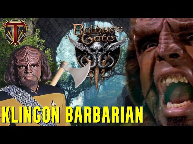 Worf, SON OF MOGH, HOUSE OF MARTOK! Baldur's Gate 3 Co-op Playthrough - Klingon Barbarian