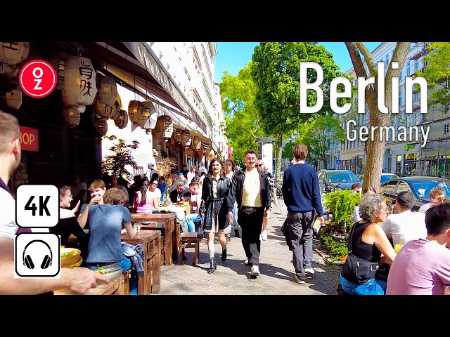 BERLIN Kreuzberg - Germany 🇩🇪 4K Sunny Day ☀️ Walking Tour in Bergmannkiez 2022