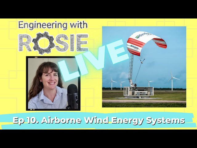 Airborne Wind Energy - how it works and who's trying to do it |  | Engineering with Rosie Live Ep 10