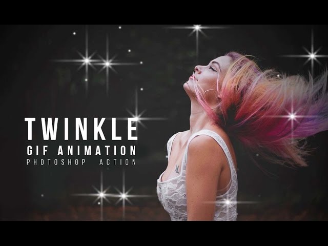 Twinkle Gif Animation Photoshop Action Tutorial | Just One Click