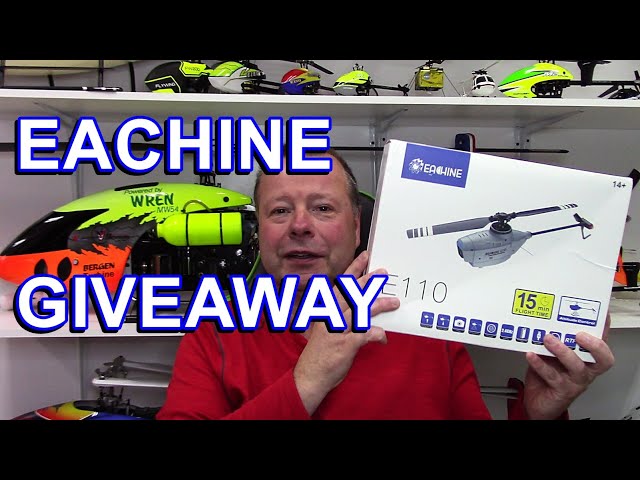 Eachine E110 Giveaway - Get your very own RC Black Hornet.