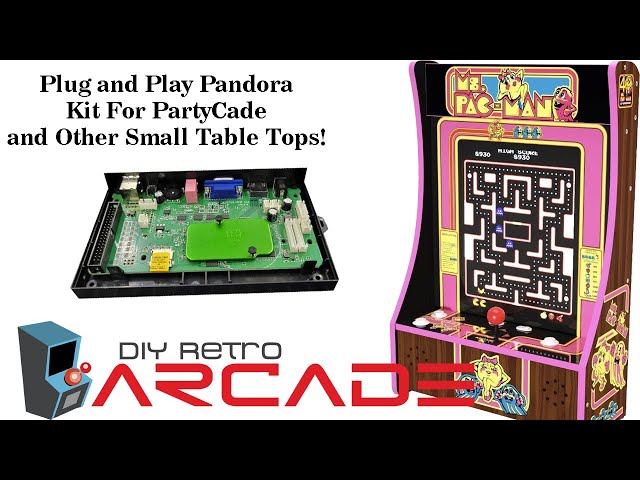 Arcade1Up PartyCade Pandoras Box Vertical Game Board Install Using Easy Plug and Play Board