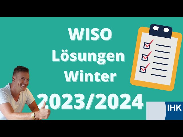 WISO Lösungen Winter 2023/2024