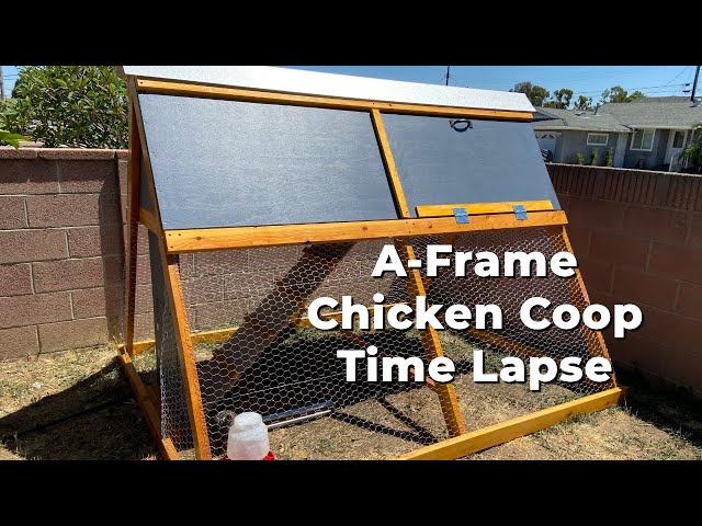 Chicken Coop Time Lapse (Inspired by Ana White's A-Frame Design)