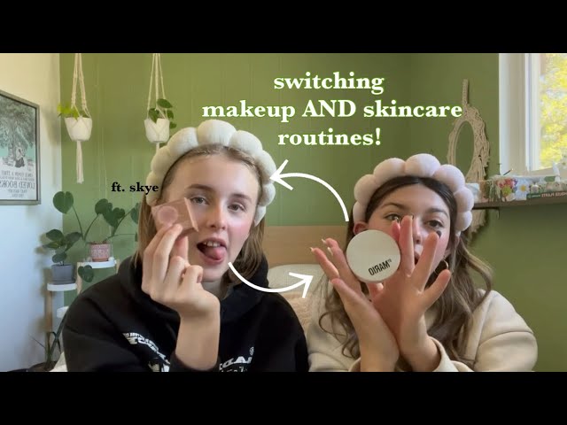 switching makeup AND skincare routines with my cousin! 🩷🩷
