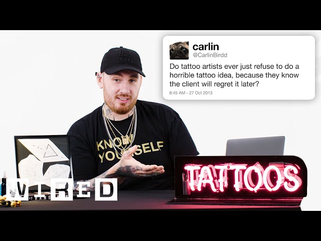 Tattoo Artist Bang Bang Answers Tattoo Questions From Twitter | Tech Support | WIRED