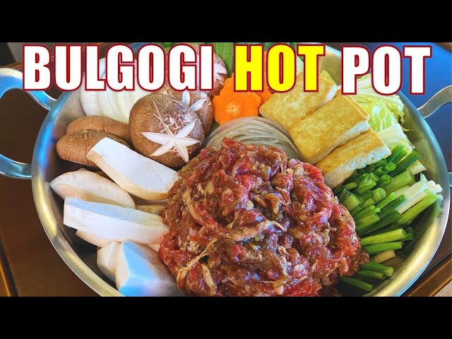 How to Make Korean Bulgogi Hot Pot | Bulgogi Jeongol (불고기전골)😍💛