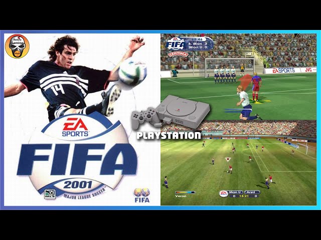 FIFA 2001 - Sony Playstation (PSX) gameplay on Mister FPGA