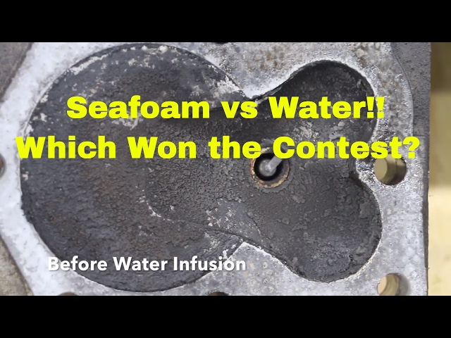 Seafoam--can't believe what it did to my engine episode 5--cylinder cleaning test using water!!
