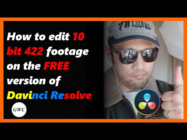 Davinci resolve workaround for 10 bit 422 footage free, no adobe