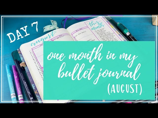 One Month in my Bullet Journal | Round 2 | Day 7 (Distress Oxide Inks!)