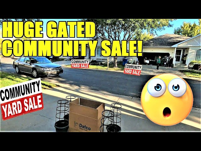 Ep571: ANTIQUES & GOLD at this HUGE COMMUNITY SALE!  🤯🤯🤯