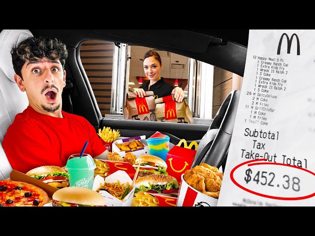 I Let the Person in Front of me DECIDE What I Eat For 24 Hours!!