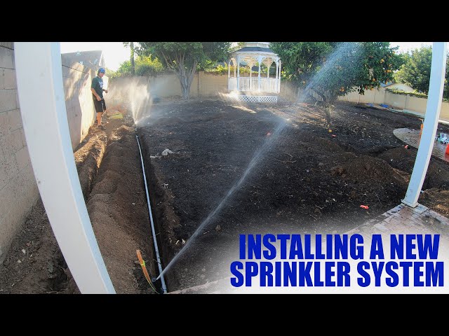 Backyard Renovation Part 3: Trenching and Sprinklers