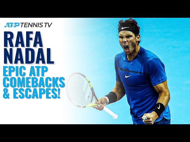 10 EPIC Rafa Nadal ATP Comebacks & Escapes! 🔓
