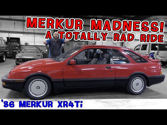 No wannabe here! Bodaciously beautiful '86 Merkur XR4Ti in the CAR WIZARD shop! Minty fresh!