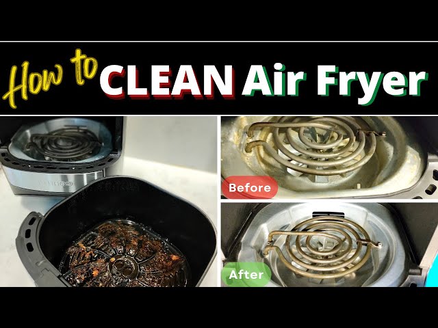 DON'T Boil Water in your Air Fryer! 🫢 😱 This is How I Clean My Air Fryer Basket and Heating Element