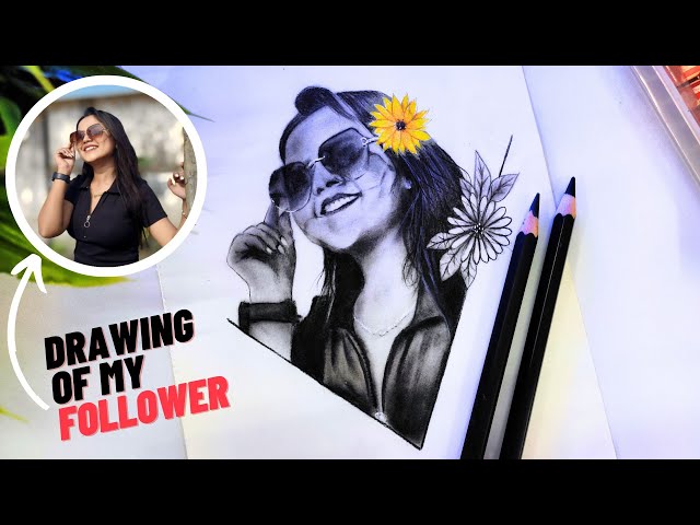 Creative Pencil Drawing Tutorial for Beginners | Drawing of My Followers | #31