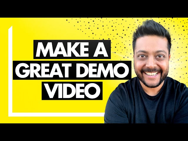 How To Make A Product Demo Video