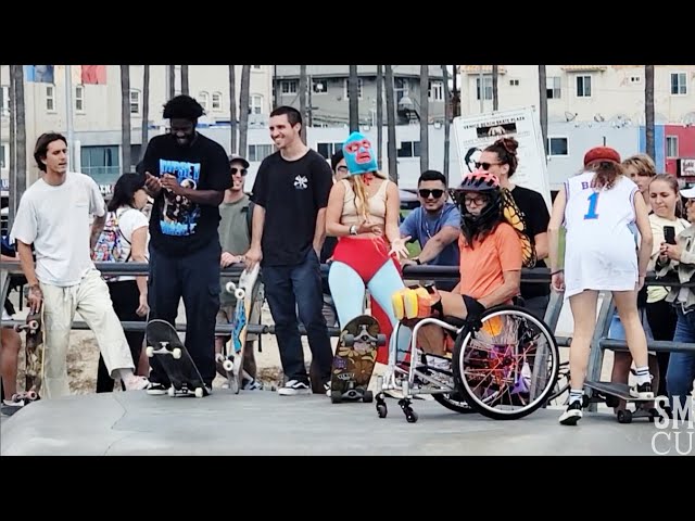 Wheelchair Skateboarding at Venice Skate Park
