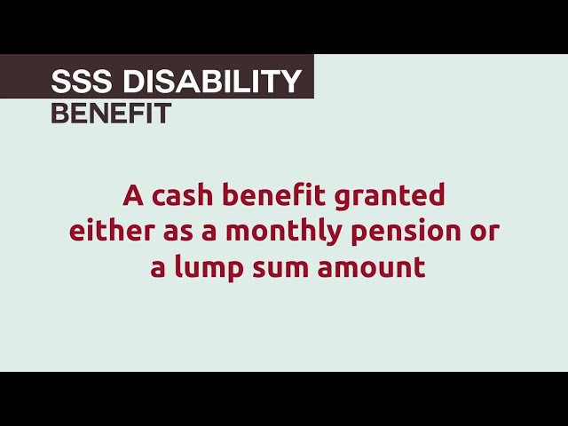 What you need to know about the SSS Disability Benefit